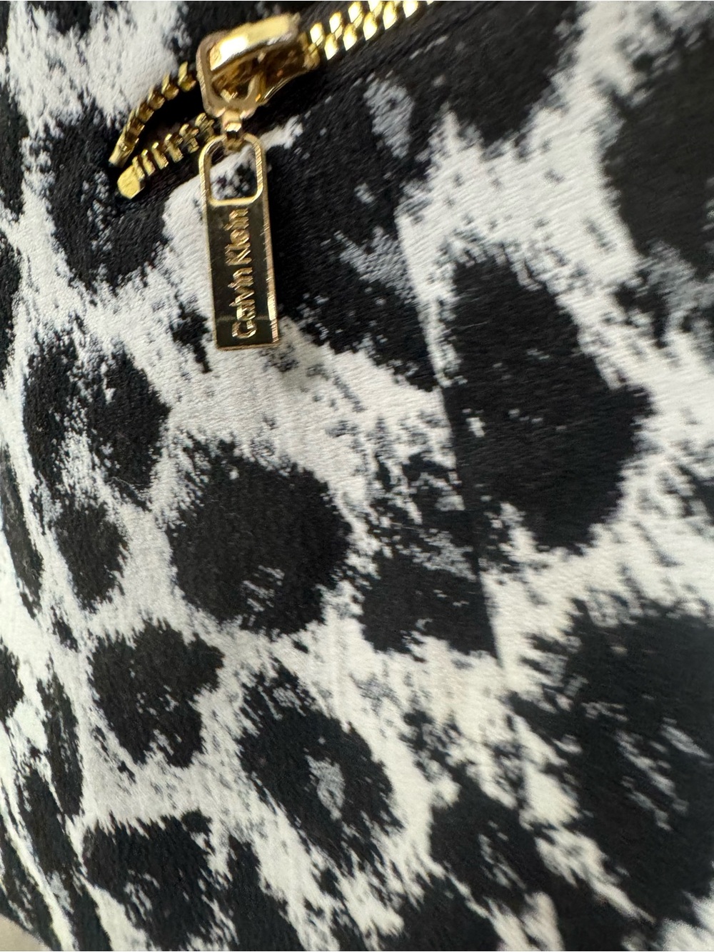 Women's Black & White Leopard Zip-Front Jacket - Picture 7 of 7